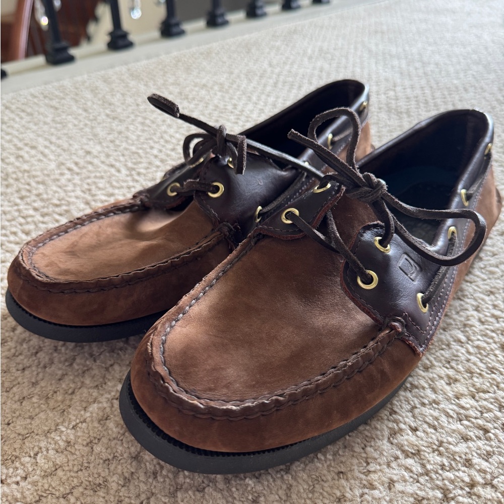 Men's Sperry Brown Leather Boat Shoes